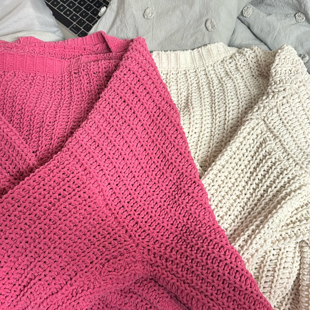 Aerie oversized crochet sweaters